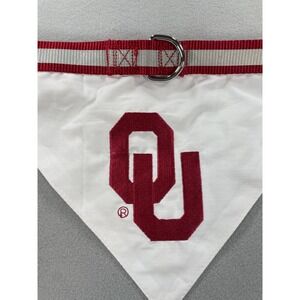 Pets First Oklahoma Sooners Dog Bandana Collar Reflective OU NCAA Crimson White
